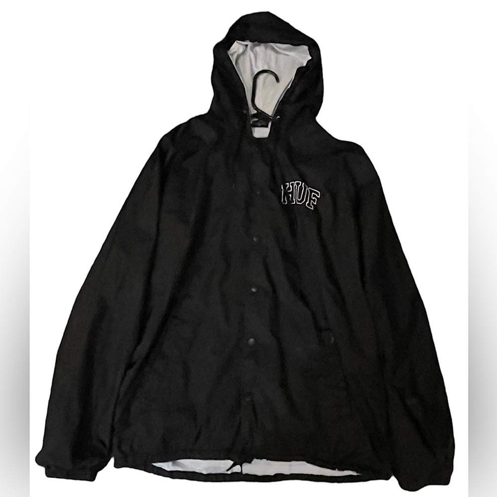 HUF Hooded Coach Jacket With Embroidered Back Logo